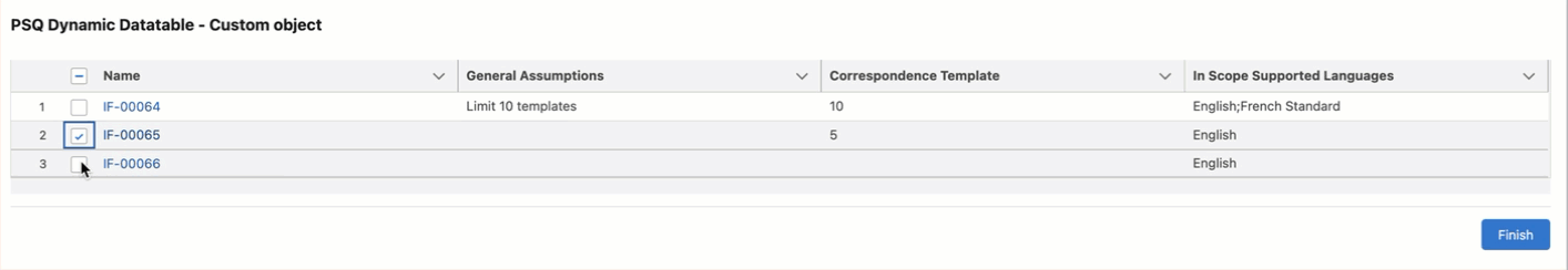 Daynamic Datatables can be used to edit records in Custom Objects